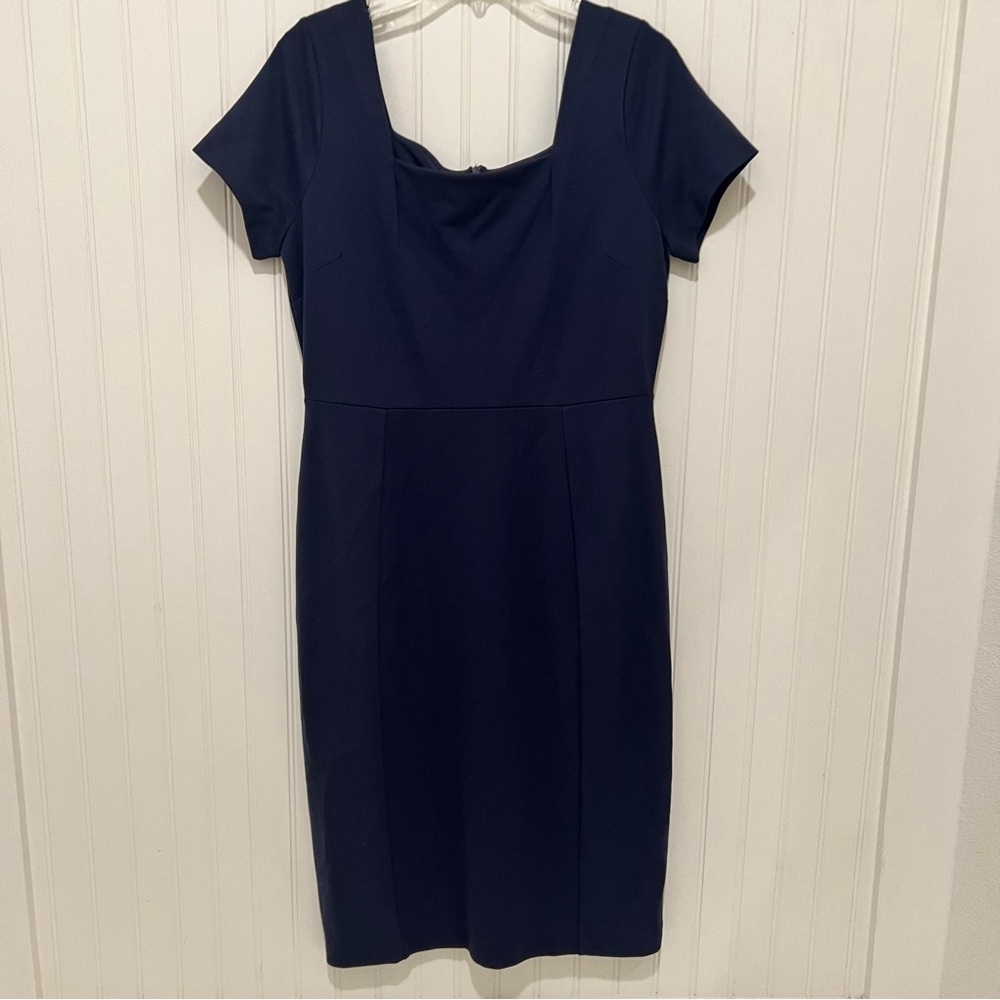 LK Bennet  10 Elegant Navy Blue Dress NWT